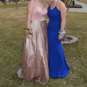 Pink Sparkly Prom Dress